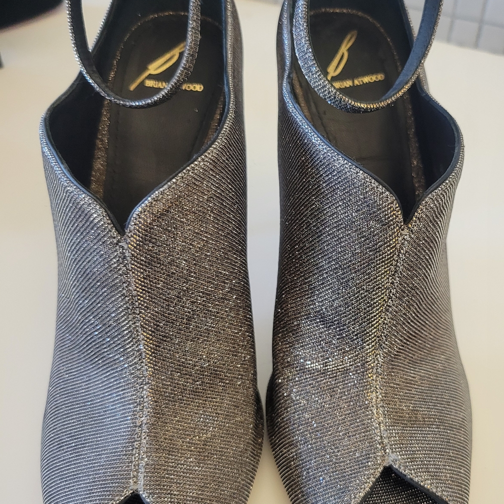 Brian Atwood Silver Women's Shoes - Picture 5 of 5
